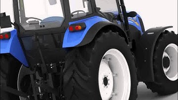 New Holland TD5 tractor 3D model from CGTrader.com