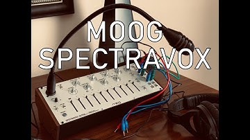 Moog Spectravox as a monosynth with 10 SVFs