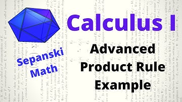 Product Rule With More Than Two Terms, Calculus 1