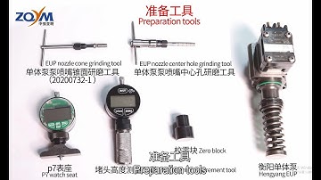 EUI EUP grinding tools and their instructions