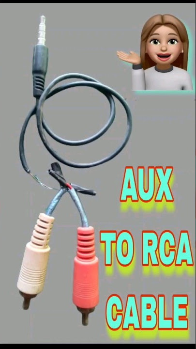 How to make AUX to RCA cable/AUX TO RCA cable kaise banaye/ Mobile to wooferSystem connector#rca