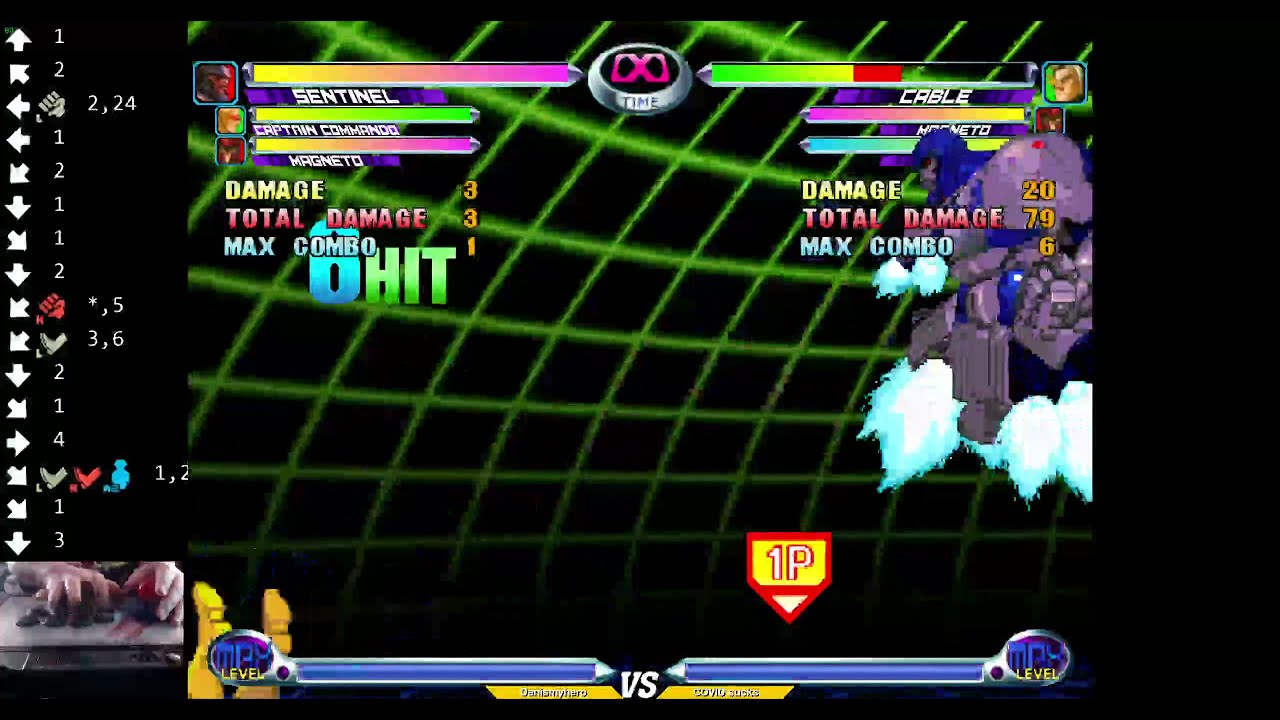 Sentinel fast fly with input frames MvC2
