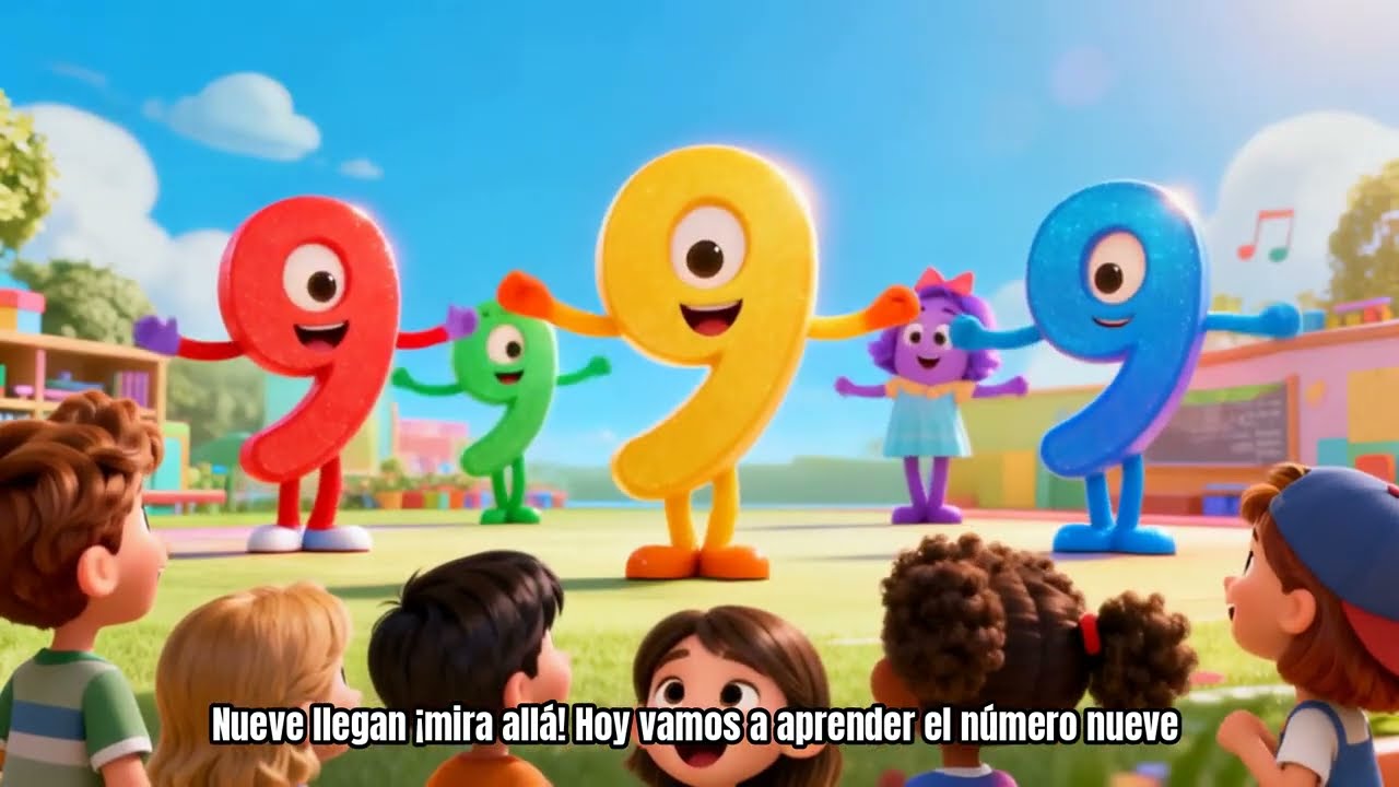 Aprender o Número 9 | Série dos Números | Canções Infantis Animadas Educativas e Instrutivas