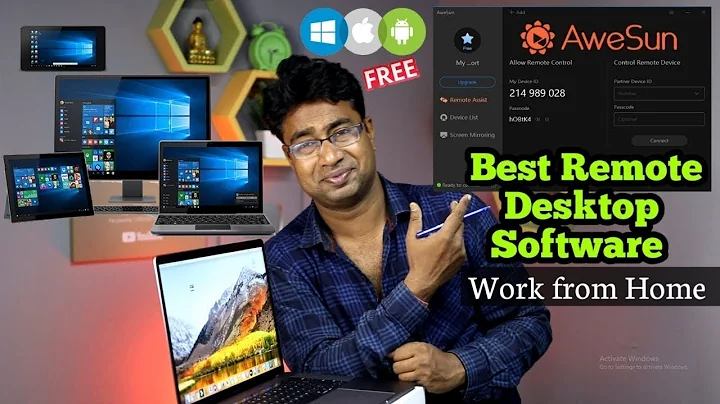 Best Free Remote Desktop Software for Windows, Android & iOS to Work from Home | AweSun