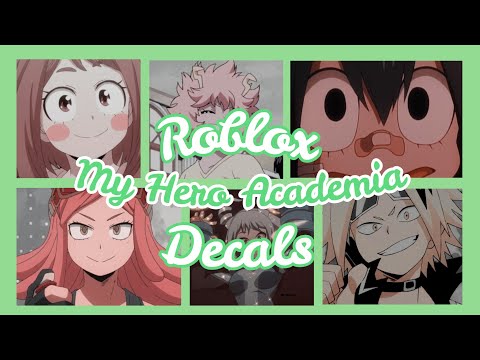 Roblox Bloxburg X Royale High Aesthetic My Hero Academia Decals Ids Youtube - toga picture roblox id