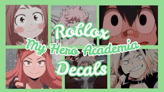 ROBLOX || Bloxburg x Royale High ~ Aesthetic My Hero Academia Decals Ids