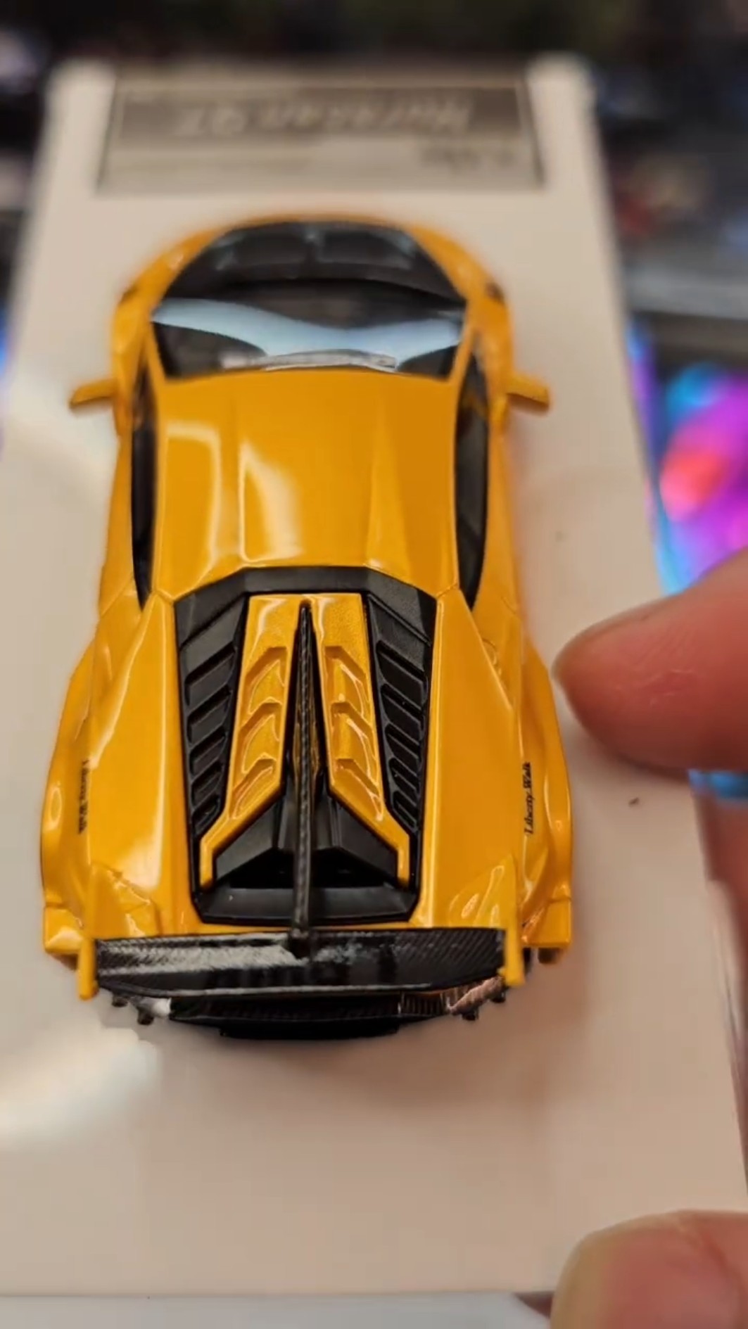 1:64 Flame Huracan GT LP610 LBWK - Yellow #164scale #resin
