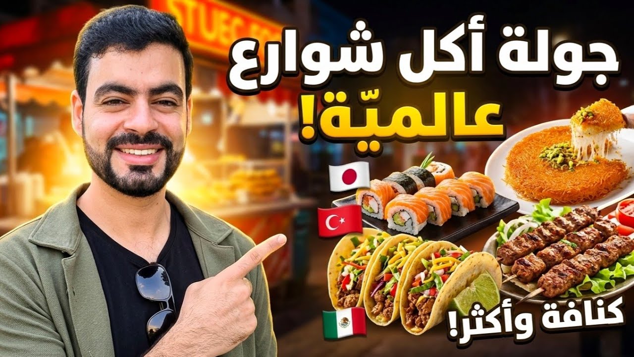 أقوى جولة أكل شوارع عالمية: 14 بلداً في فيديو واحد! 🇮🇶