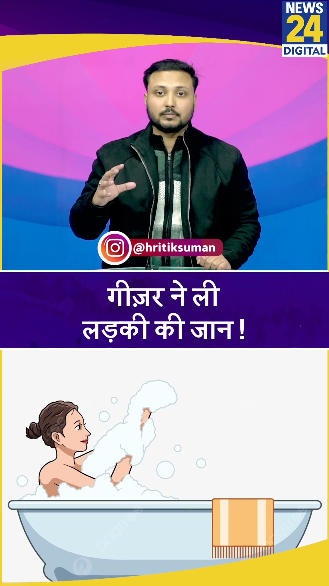 Ghaziabad में Geyser के गैस लीक होने से गई लड़की की जान ! पोस्टमार्टम रिपोर्ट में होगा खुलासा !