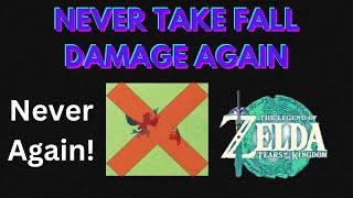 How to CANCEL FALL DAMAGE in TotK