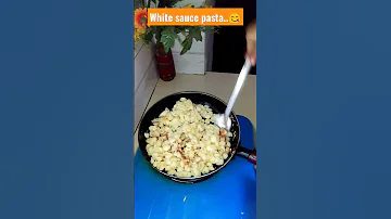 Make Pasta In My Taste With Mayonnaise Easy White Sauce Pasta So Yammy Shorts Youtubeshorts 