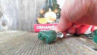 Vtg Ornamotion Christmas Ornament Motor Spinner Midwest Cannon Turn Light String Motion 1998 Taiwan