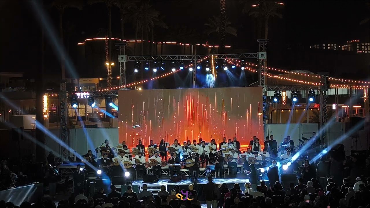 حفل يوم النصر في نخيل بغداد ( أوركسترا السلام للعود ) بقيادة الموسيقار مصطفى زاير