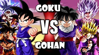 Every GOKU VS Every GOHAN! | DB Devolution