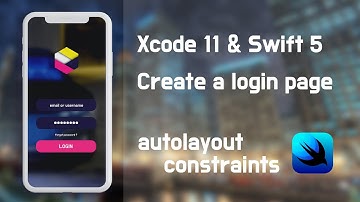 Swift 5 and Xcode11 make to Login Page