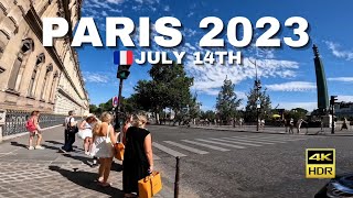 Paris, France?? 4K HDR Walking Tour (Bridges, River, Louvre Museum)