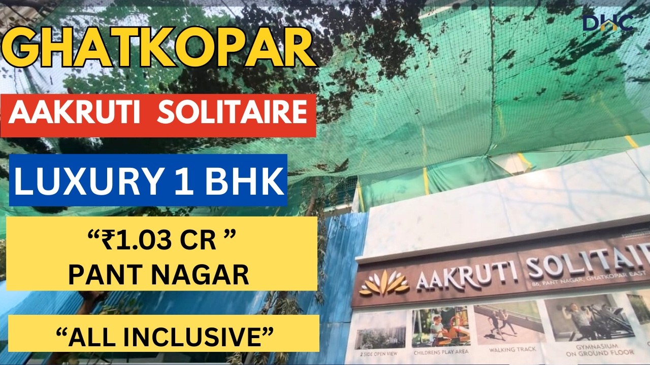 Aakruti Solitaire Pant Nagar Pulse Ghatkopar East | Luxury 1 BHK from 1.03 Cr | Box Price Flats