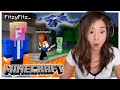 Minecraft is TOO SCARY! Fitz and Pokimane Part 3!