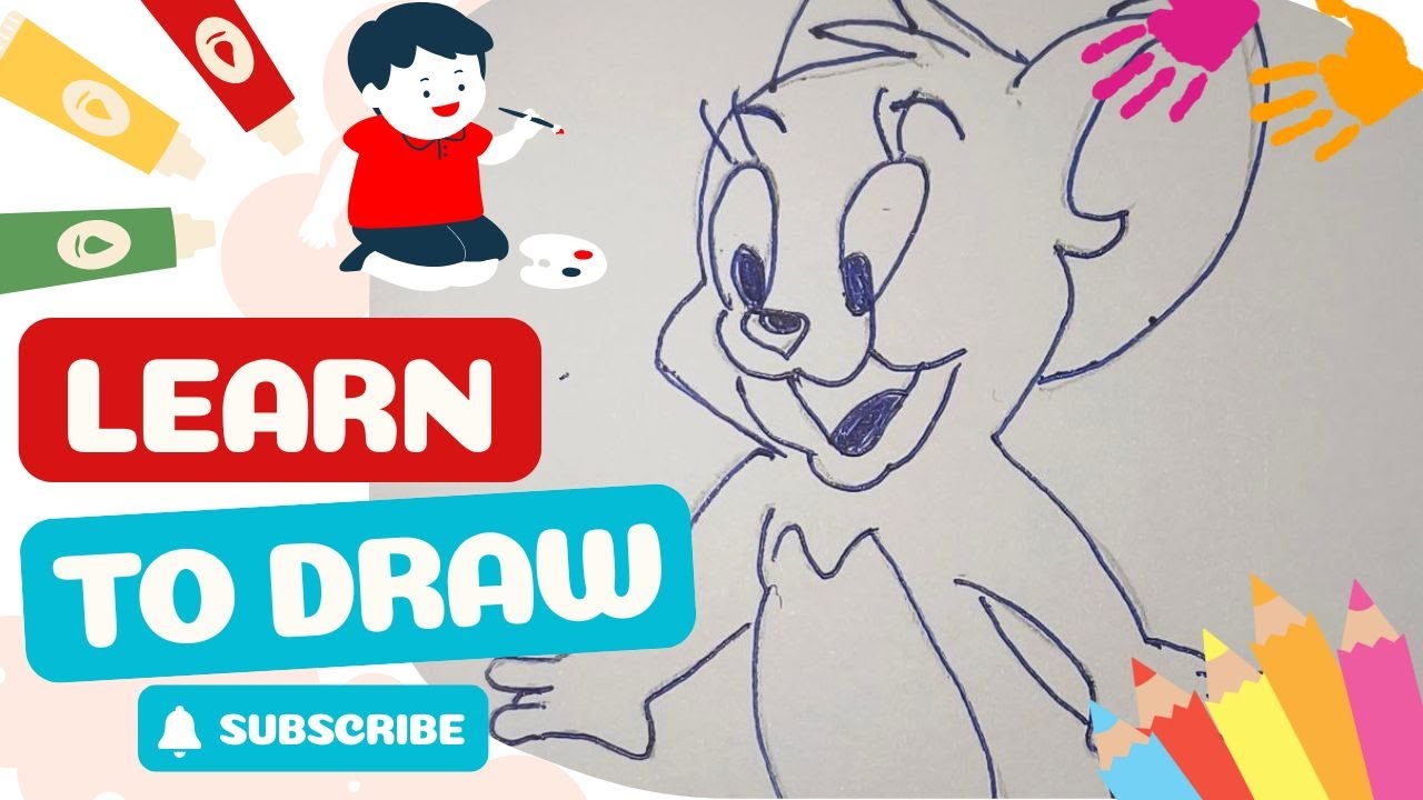 Easy Drawing - A Beautiful Jerry