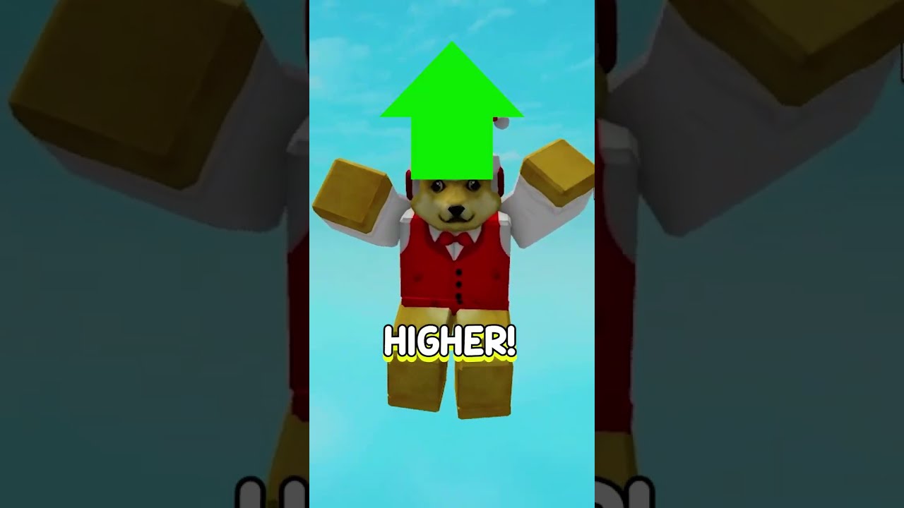 Roblox BUT you Jump Higher Every Second! #shorts