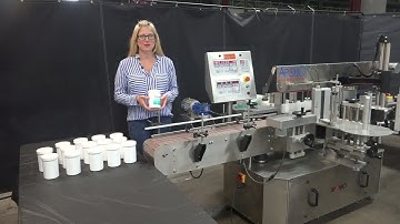 Tronics Front Back and Wrap Pressure Sensitive Labeler Demonstration