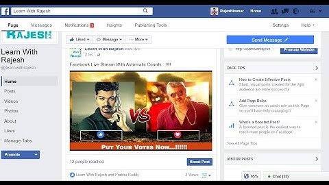 How to use Facebook Live Voting/Poll with Real-time Reactions and Automatic Count