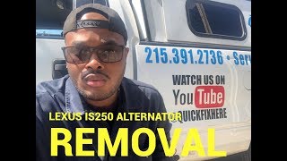 😅How to remove a 2008 Lexus IS250 alternator😃
