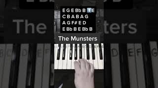 The Munsters Piano Tutorial #shorts #piano #pianotutorial #themunsters