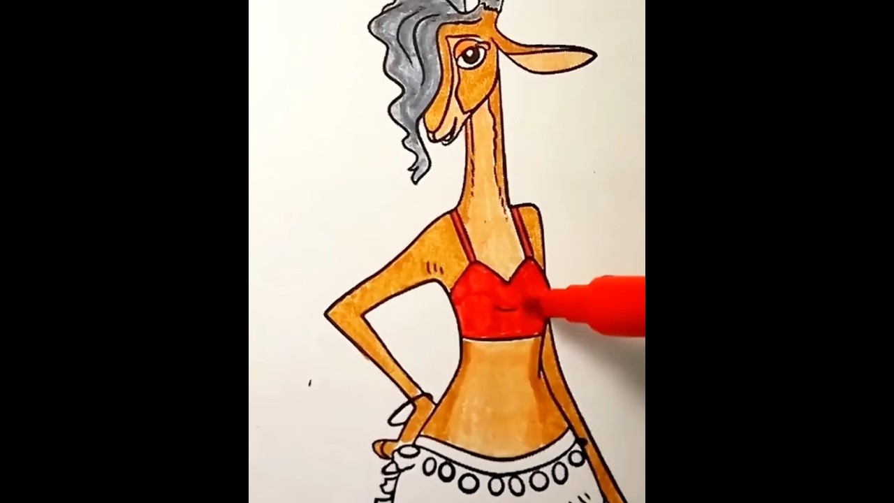 Disney Zootopia coloring book COMPILATION   Coloring Singing Gazelle 