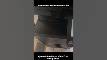 How To Fix Kyocera Printer Magenta Drum Copy Quality Issues #shorts #youtube #video #Printer