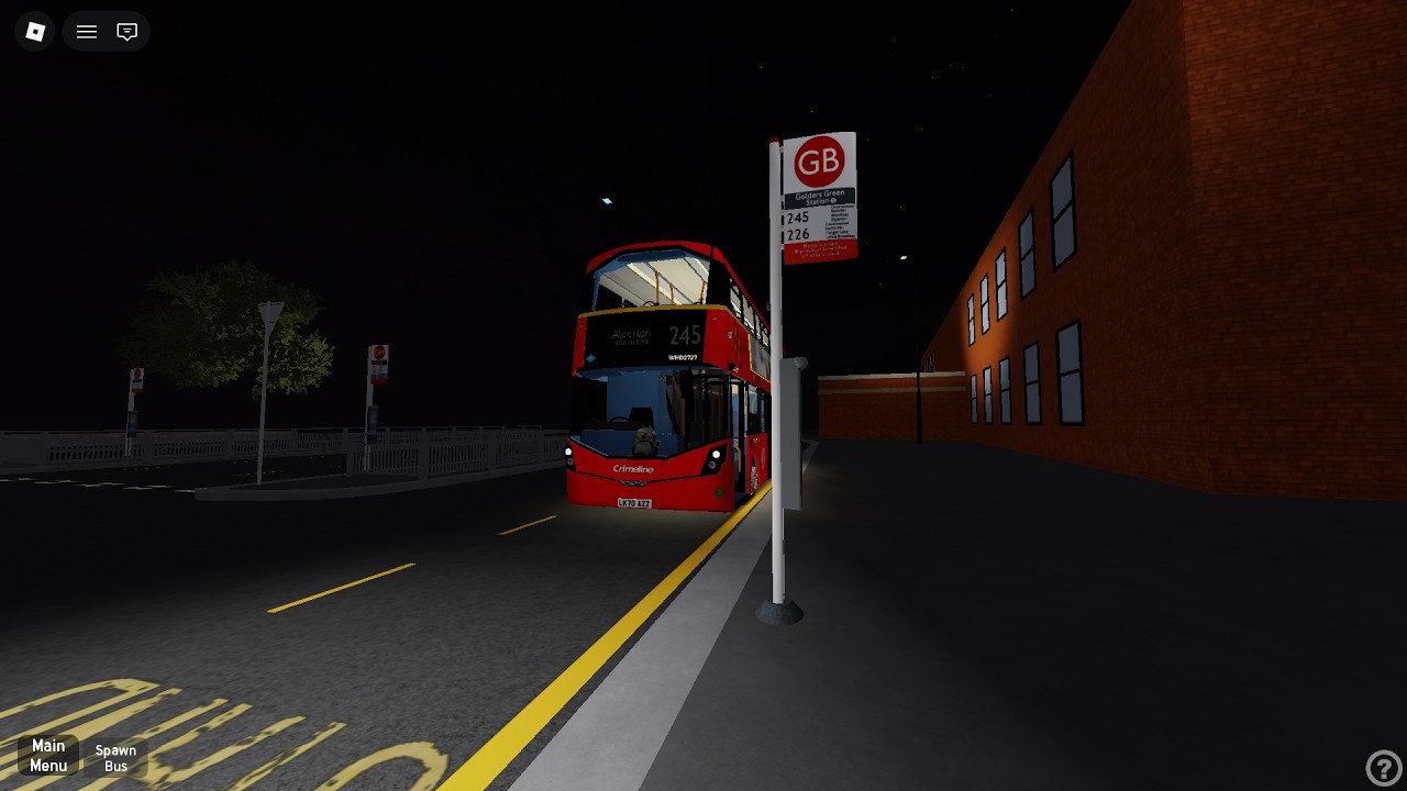 Roblox Project North West London Route 245 on Hydroliner
