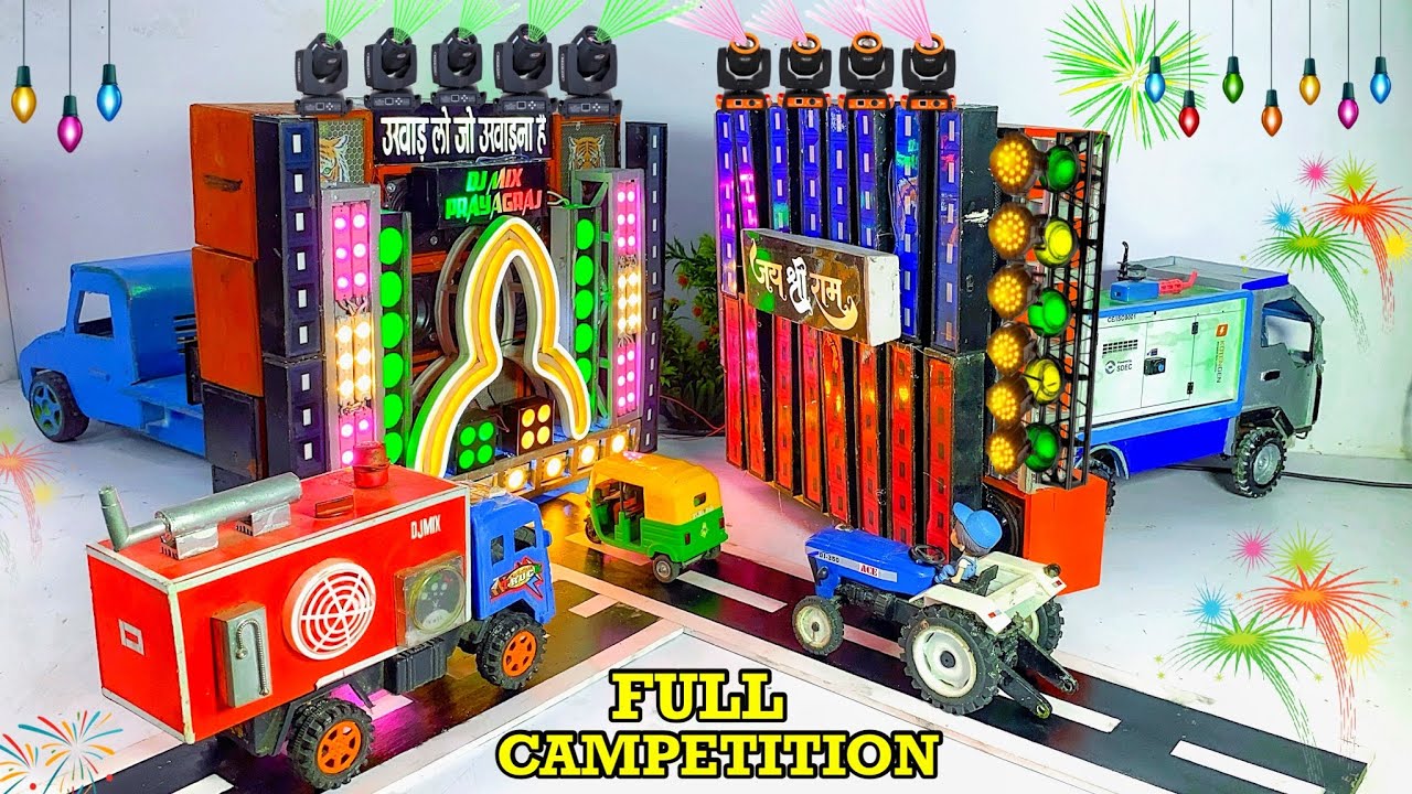 Mini dj truck loading At-Home | How to make mini dj truck | mini dj truck and sharpy light