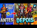 PEGUEI UMA SKIN EXCLUSIVA😱GEMANDO A CONTA NIVEL 54 MAIS HUMILDE DO FREE FIRE💎GASTANDO 6000 DIAMANTES