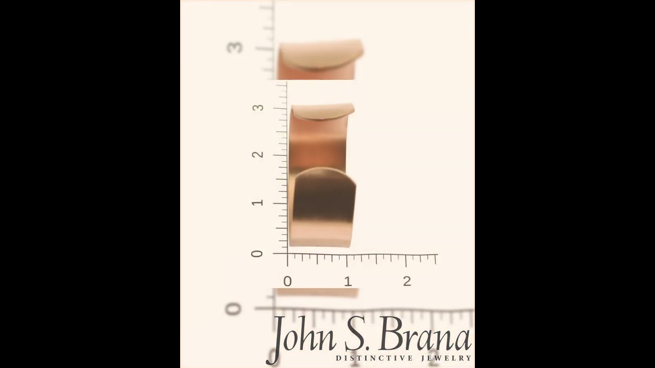 1 Inch Wide Brushed Copper Cuff Bracelet