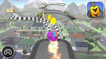 Rolling Ball Sky Escape - Gameplay Walkthrough Part 8 - Racing Game Levels 24-27 (iOS, Android)