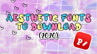 AESTHETIC FONTS TO DOWNLOAD 2020 | (dafont.com) | #aestheticfonts #phonto #dafont screenshot 5