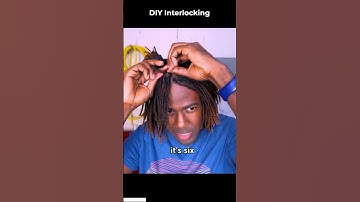 DIY Interlocking #microlocs #locs #sisterlocks #interlocs