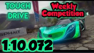 Touchdrive Asphalt 9 Weekly Competition Ancient Ruins Mazda Furai 110.072 Top 5%