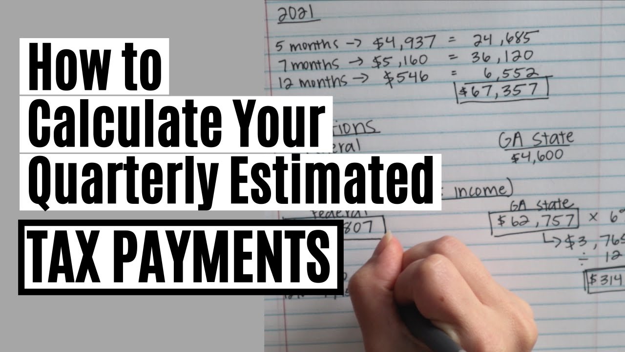 How to Calculate Quarterly Estimated Tax Payments "UNEARNED"