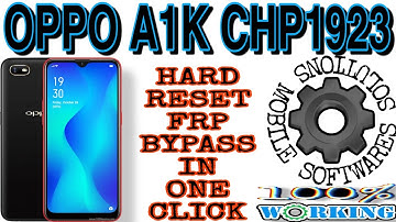 Oppo A1k Hard Reset | Oppo A1k Frp Bypass | In One Click | Cph1923| @mobilesoftwaressolutions476