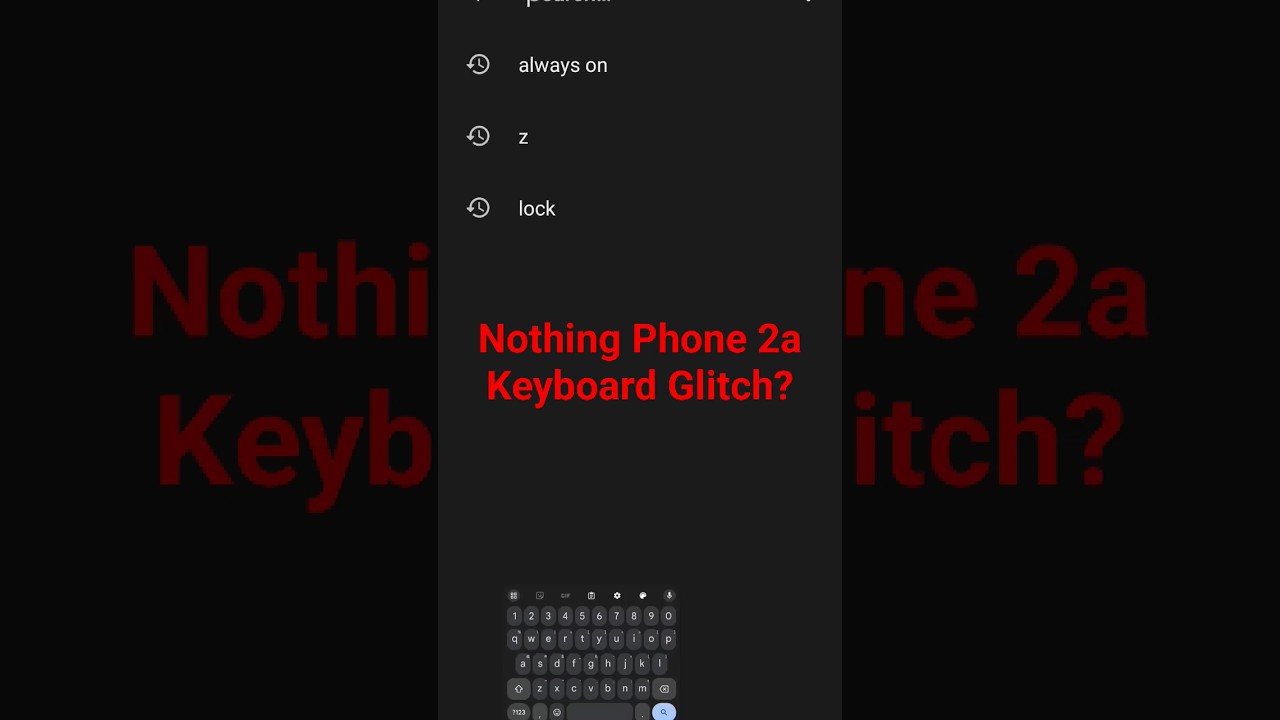 Nothing Phone 2a annoying software bug??