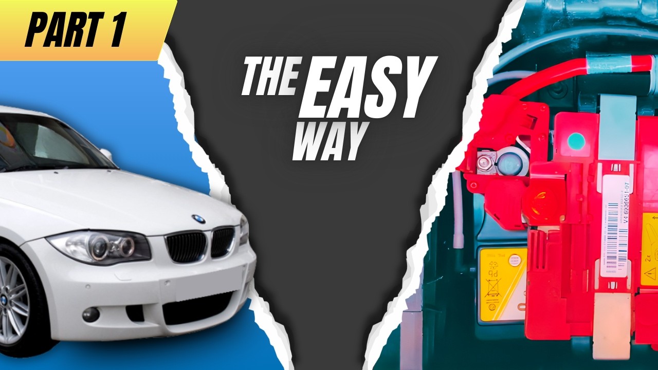 BMW 130i (E87) Battery Replacement Part 1 - YouTube