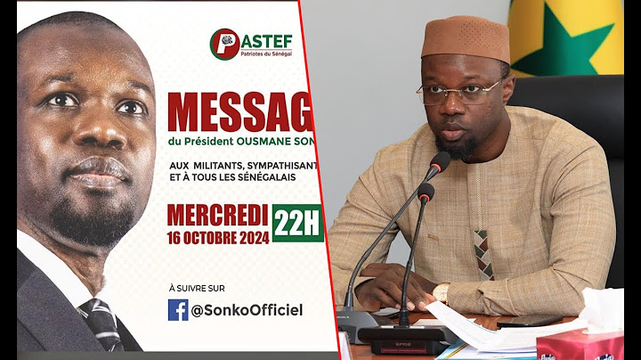 URGENT : Importante déclaration de Ousmane Sonko