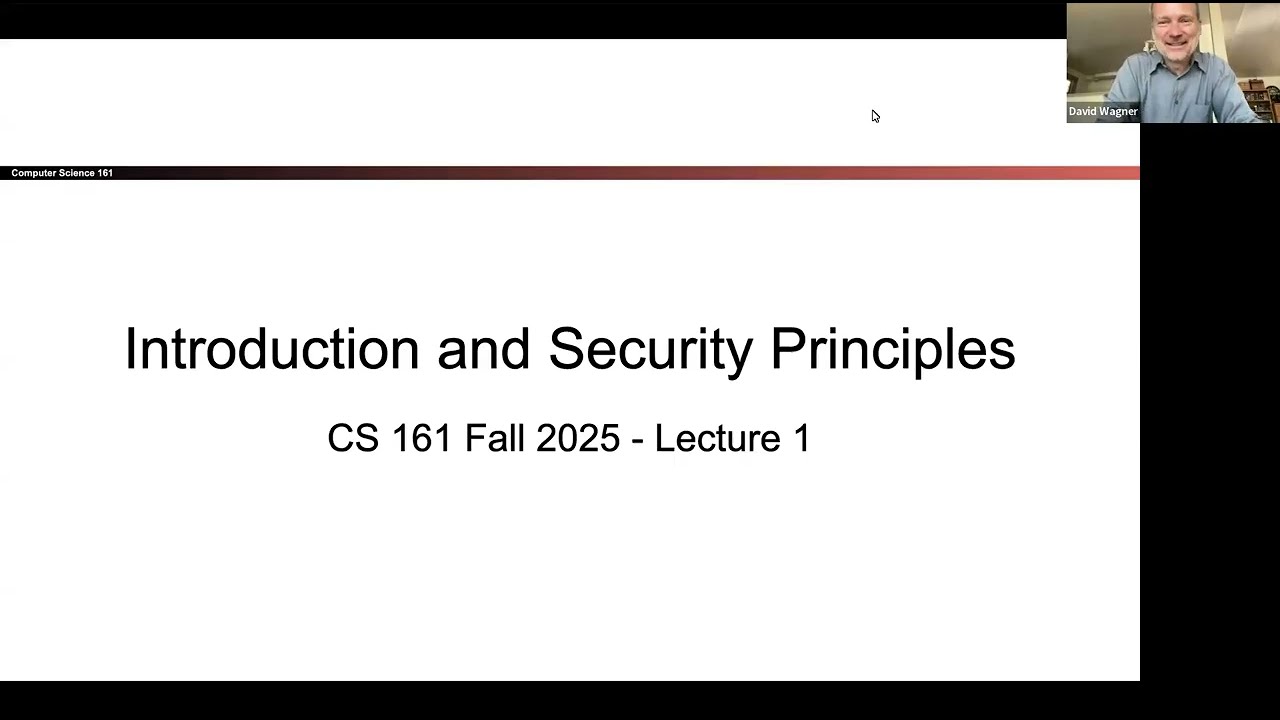 [CS161 FA25] Lectures 1-2: Security Principles, x86 Assembly