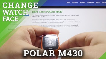 How to Personalize Watch Face in POLAR M430 - Change Watch Display