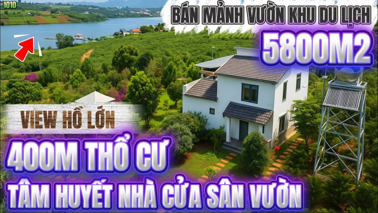 🔴Bán mảnh vườn kết hợp nghỉ dưỡng du lịch hơn 5800M2 đẹp 400m thổ cư đất vườn lâm đồng 0379.590.939