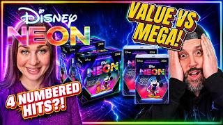 Topps Neon Disney FIRE 🔥| 4 Value Boxes vs 2 Mega Boxes