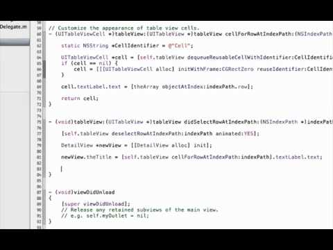 UITableView Programatically Part 2