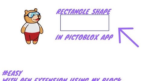 #How to make #Rectangle shape in #Pictoblox app