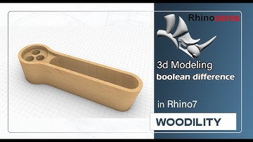rhino tutorial- boolean difference in rhino7